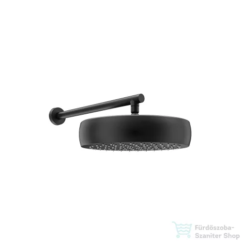 RamonSoler HYDROTHERAPY 30 cm-es kerek fejzuhany 40 cm-es zuhanykarral, matt fekete 99H309319