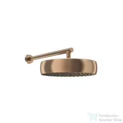   RamonSoler HYDROTHERAPY 30 cm-es kerek fejzuhany 40 cm-es zuhanykarral, szálcsiszolt réz 99H309322