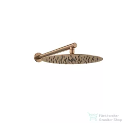   RamonSoler HYDROTHERAPY 30 cm-es kerek fejzuhany 40 cm-es zuhanykarral, szálcsiszolt réz 99H309464