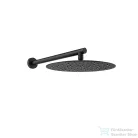 RamonSoler HYDROTHERAPY 30 cm-es kerek fejzuhany 40 cm-es zuhanykarral, szálcsiszolt grafit 99H309915