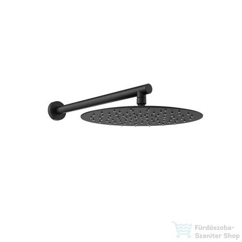 RamonSoler HYDROTHERAPY 30 cm-es kerek fejzuhany 40 cm-es zuhanykarral, szálcsiszolt grafit 99H309915