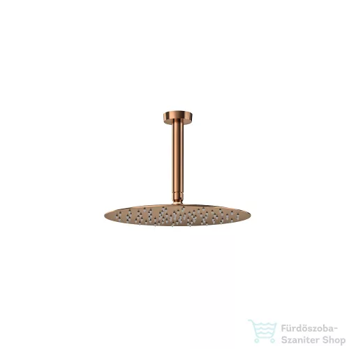 RamonSoler HYDROTHERAPY 30 cm-es fejzuhany, mennyezeti zuhanykarral, szálcsiszolt réz 99H309916