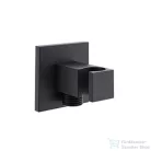 RamonSoler HYDROTHERAPY szögletes gégecső csatlakozós zuhanytartó, matt fekete 99Z302169