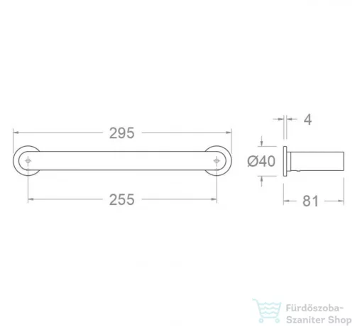 RamonSoler ERGOS 29,5 cm-es törölközőtartó, króm 99Z306193