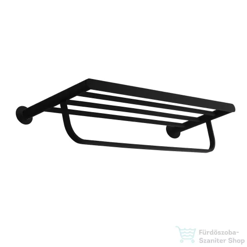 RamonSoler ERGOS XL 66 cm-es törölközőtartó polc, matt fekete 99Z306202