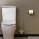 RamonSoler ERGOS fali WC kefe tartó, szálcsiszolt arany 99Z306215
