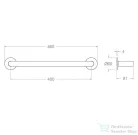RamonSoler ERGOS 46 cm-es törölközőtartó, rozsdamentes acél 99Z307450