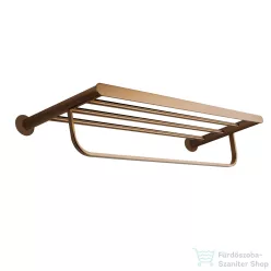   RamonSoler ERGOS XL 66 cm-es törölközőtartó polc, szálcsiszolt réz 99Z308449