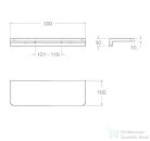 RamonSoler ERGOS 30 cm-es polc, matt fekete 99Z308822