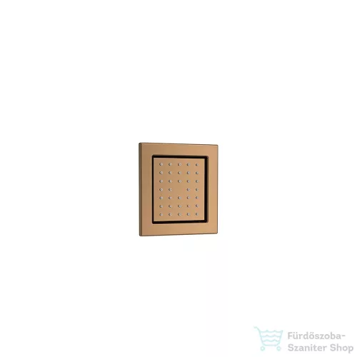 RamonSoler HYDROTHERAPY 12x13 cm-es, szögletes oldalfúvóka, szálcsiszolt réz 99Z309139