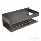 RamonSoler ERGOS 23 cm-es polc zuhanyzóba, szálcsiszolt rozsdamentes grafit 99Z313796