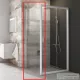 Ravak BLIX BLPS-100 100 cm-es oldalfal,Fehér+Transparent,9BHA0100Z1