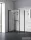 Ravak BLIX II NBLPS 100 fix oldalfal, transparent, fekete 9BMA0300Z1