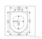 Villeroy & Boch O.Novo wc ülőke, Soft Closing zsanérral 9M38 S1 01 ( 9M38S101 )