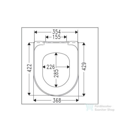 Villeroy & Boch O.Novo wc ülőke, Soft Closing zsanérral 9M38 S1 01 ( 9M38S101 )