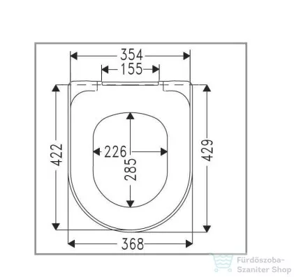 Villeroy & Boch O.Novo wc ülőke, Soft Closing zsanérral 9M38 S1 01 ( 9M38S101 )
