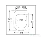 Villeroy & Boch Architectura wc ülőke kompakt 9M66 E1 01 ( 9M66E101 )