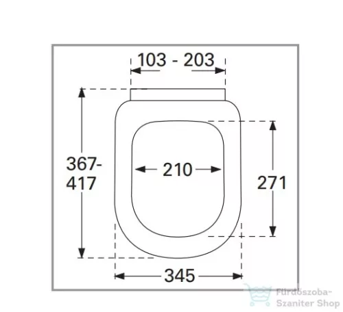Villeroy & Boch Architectura wc ülőke kompakt 9M66 E1 01 ( 9M66E101 )
