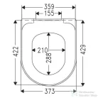 Villeroy & Boch Avento soft close wc ülőke 9M77 C1 01 ( 9M77C101 )