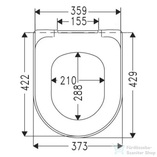 Villeroy & Boch Avento soft close wc ülőke 9M77 C1 01 ( 9M77C101 )