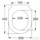 Villeroy & Boch Avento Slimseat soft close wc ülőke 9M87 S1 01 ( 9M87S101 )