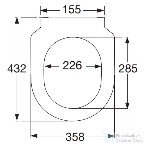 Villeroy & Boch Avento Slimseat soft close wc ülőke 9M87 S1 01 ( 9M87S101 )