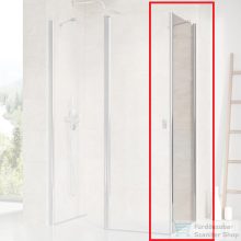   Ravak CHROME CPS-90 90 cm-es oldalfal CRV1 és CRV2 zuhanyajtóhoz,fényes alumínium+transparent 9QV70C00Z1