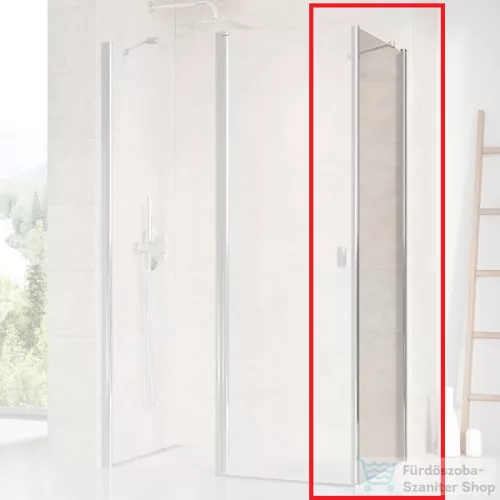 Ravak CHROME CPS-90 90 cm-es oldalfal CRV1 és CRV2 zuhanyajtóhoz,fényes alumínium+transparent 9QV70C00Z1