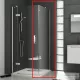 Ravak SMARTLINE SMPS-80 80 cm-es jobbos oldalfal,króm+transparent 9SP40A00Z1