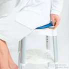 Sapho RIDDER Forgó szék, állítható magasság, fehér/kék, teherbírás 150kg A0050401