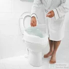 Sapho Magasított WC ülőke, 10 cm, kapaszkodó nélkül, fehér A0071001