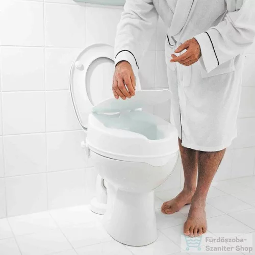 Sapho Magasított WC ülőke, 10 cm, kapaszkodó nélkül, fehér A0071001