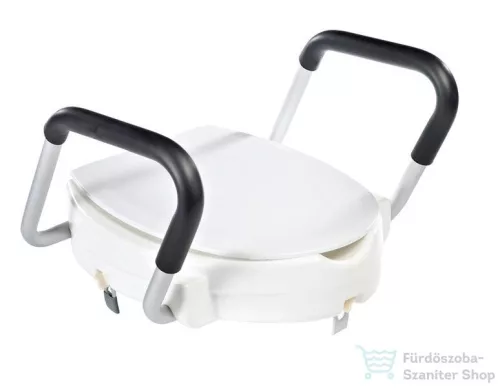Sapho Magasított WC ülőke, 10 cm, kapaszkodóval, fehér A0072001