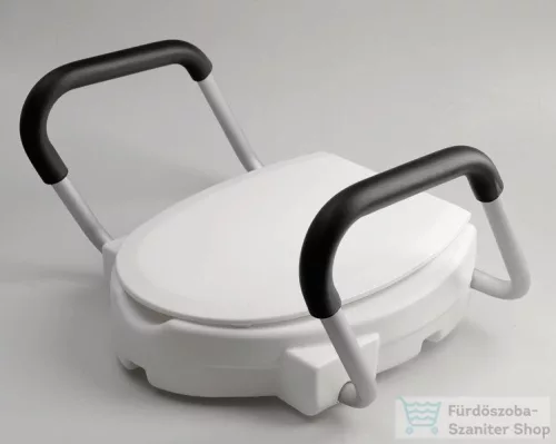 Sapho Magasított WC ülőke, 10 cm, kapaszkodóval, fehér A0072001