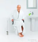 Sapho Magasított WC ülőke, 10 cm, kapaszkodóval, fehér A0072001