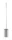 Sapho WC kefe, 67 cm-es nyéllel, fém A0170101