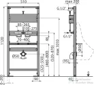 Alcaplast  A107S/1120 Szerelőkeret piszoárhoz és szenzorhoz