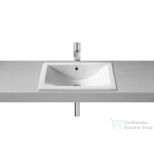   Roca Diverta 50x38 cm-es pultba építhető porcelán mosdó csaplyuk nélkül,fehér A327114000