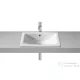 Roca Diverta 50x38 cm-es pultba építhető porcelán mosdó csaplyuk nélkül,fehér A327114000