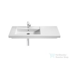   Roca Prisma 110x45 cm-es fali,vagy bútorra ültethető porcelán mosdó bal oldali medencével,Fehér A327542000
