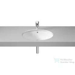   Roca Grand Berna 62x39 cm-es pult alá építhető porcelán mosdó csaplyuk nélkül,fehér A327899000