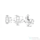 Roca Debba hátsó kifolyású monoblokk WC 342997000