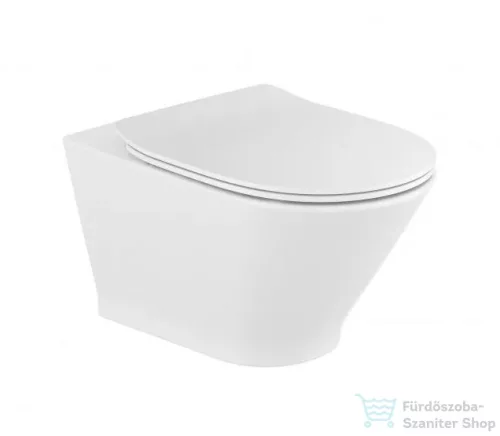 Roca THE GAP Round rimless fali wc szett Soft close ülőkével A34H0N5001