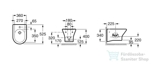 Roca Nexo fali bidé 357645000