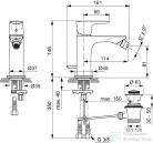 Ideal Standard CONNECT AIR egykaros bidé csaptelep automata leeresztővel,króm A7030AA