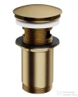 Omnires click-clack leeresztő túlfolyós mosdóhoz, szálcsiszolt bronz A706BR
