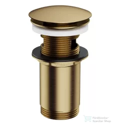   Omnires click-clack leeresztő túlfolyós mosdóhoz, szálcsiszolt bronz A706BR