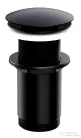 Omnires click-clack leeresztő túlfolyó nélküli mosdóhoz, selyemfényű fekete A716BL