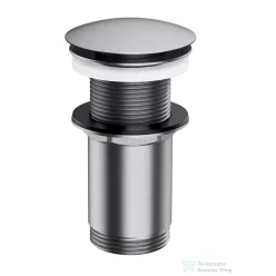   Omnires click-clack leeresztő túlfolyó nélküli mosdóhoz, szálcsiszolt nikkel A716NI