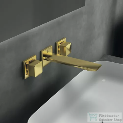Ideal Standard CONCA fali/falsík alatti mosdó csaptelep 18 cm-es kifolyóval,,Brushed Gold A7445A2